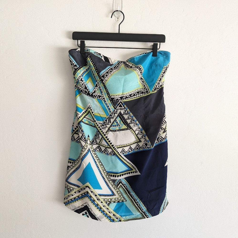 Olivaceous Strapless Dress